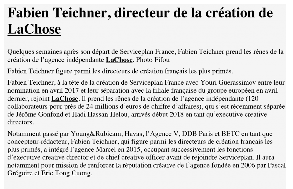 Stratégies_Fabien Teichner, directeur de la création de La Chose