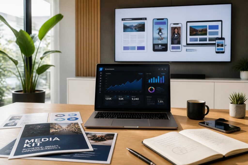 découvrez comment monétiser votre audience grâce aux kits média et espaces publicitaires adaptés à vos besoins.