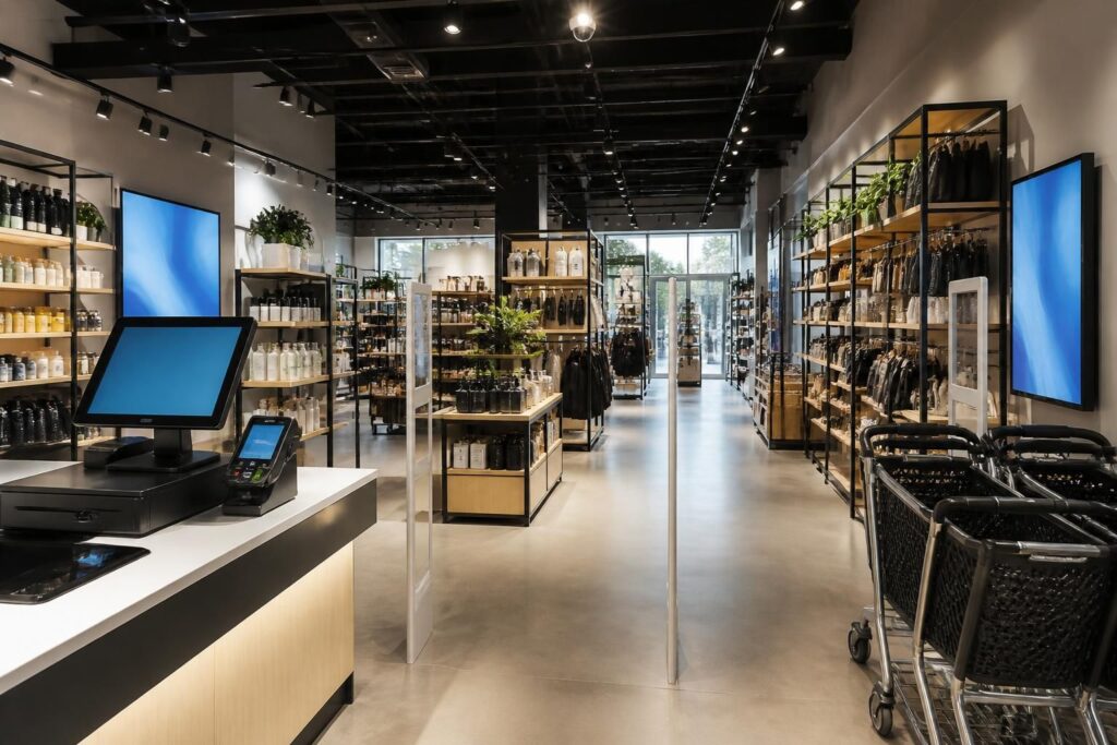 découvrez notre gamme d'accessoires pour magasin, comprenant des équipements et solutions adaptés pour optimiser l'agencement et la gestion de votre commerce.