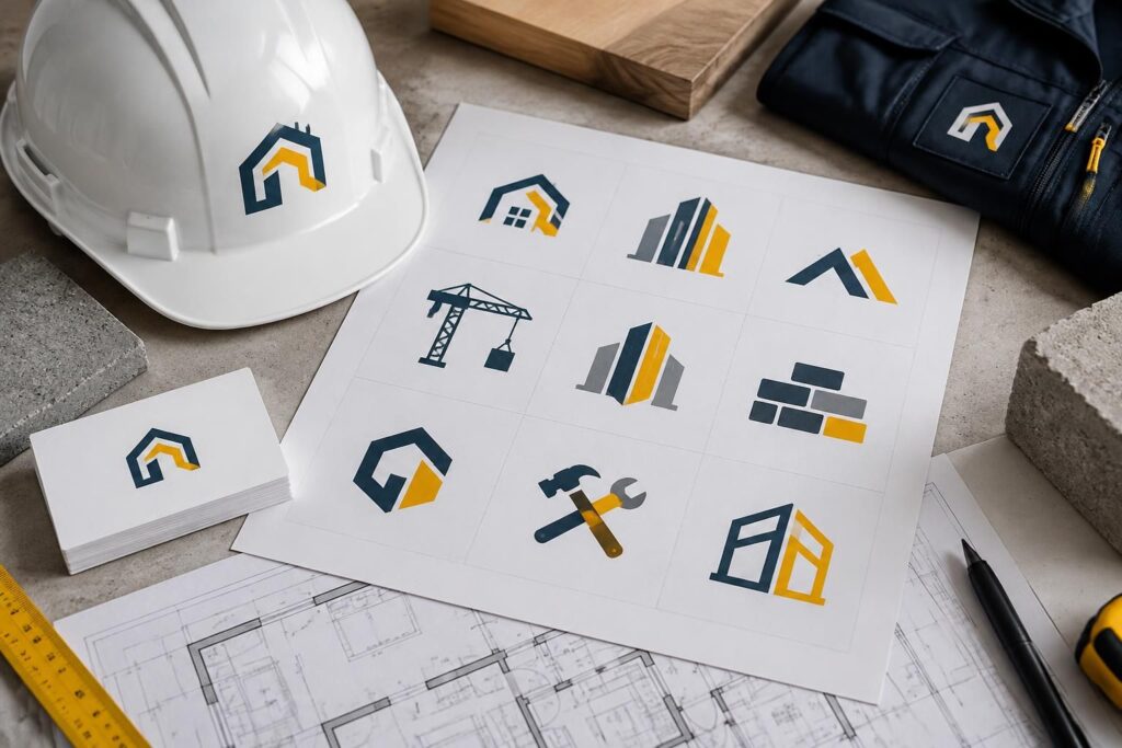 découvrez des exemples de logos pour une entreprise du bâtiment, des idées de design et des modèles pour créer une identité visuelle efficace et professionnelle.