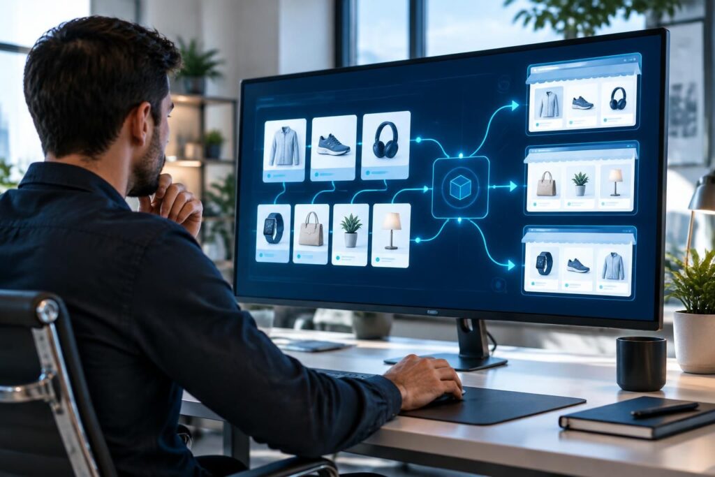 centralisez et optimisez la diffusion de vos produits sur les marketplaces grâce à un gestionnaire de flux performant, adapté à votre stratégie e-commerce.